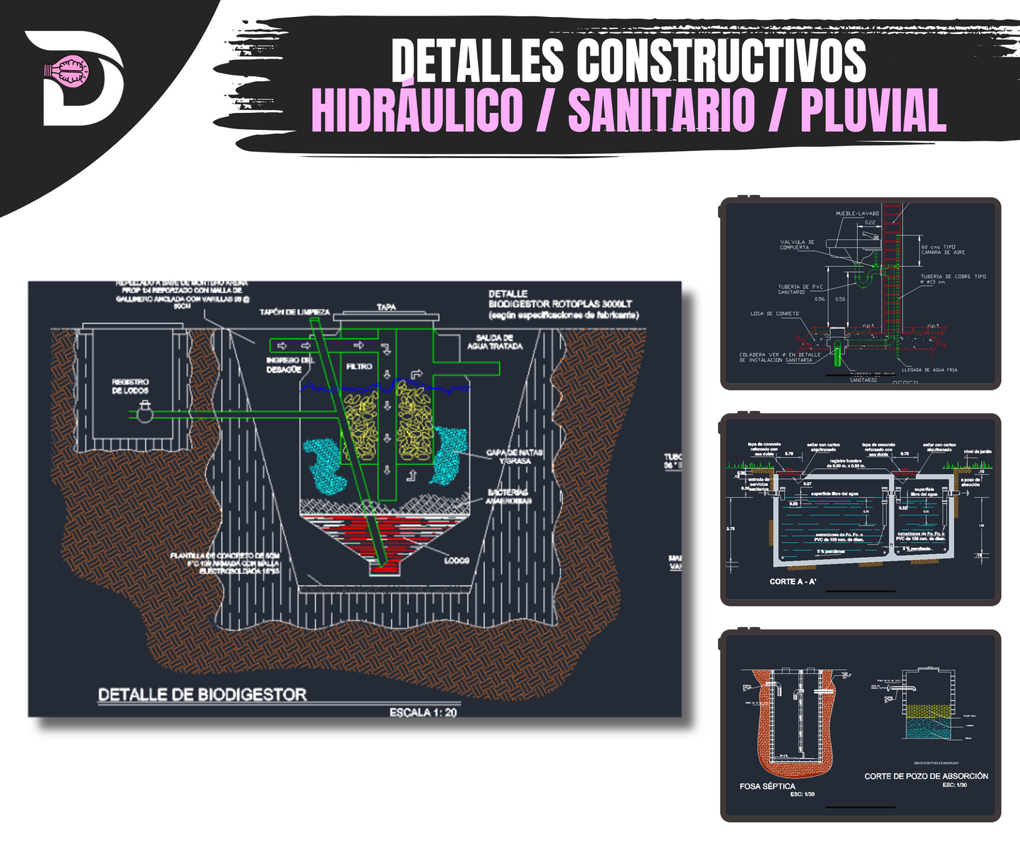 Mega Colección AutoCAD: +2000 Detalles Constructivos