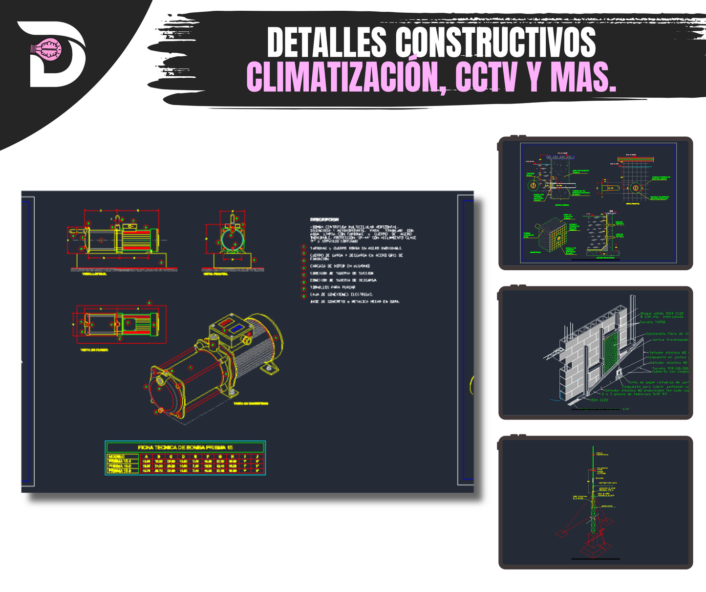 Mega Colección AutoCAD: +2000 Detalles Constructivos