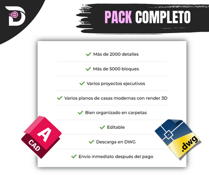 Mega Colección AutoCAD: +2000 Detalles Constructivos