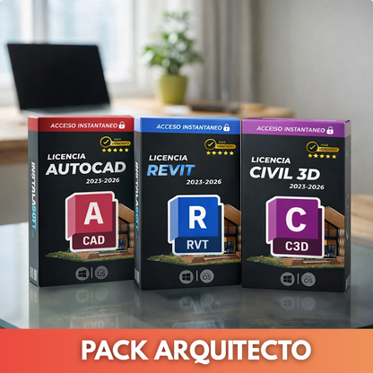 Pack AutoCAD + Revit + Civil 3D  | Suscripción 2026