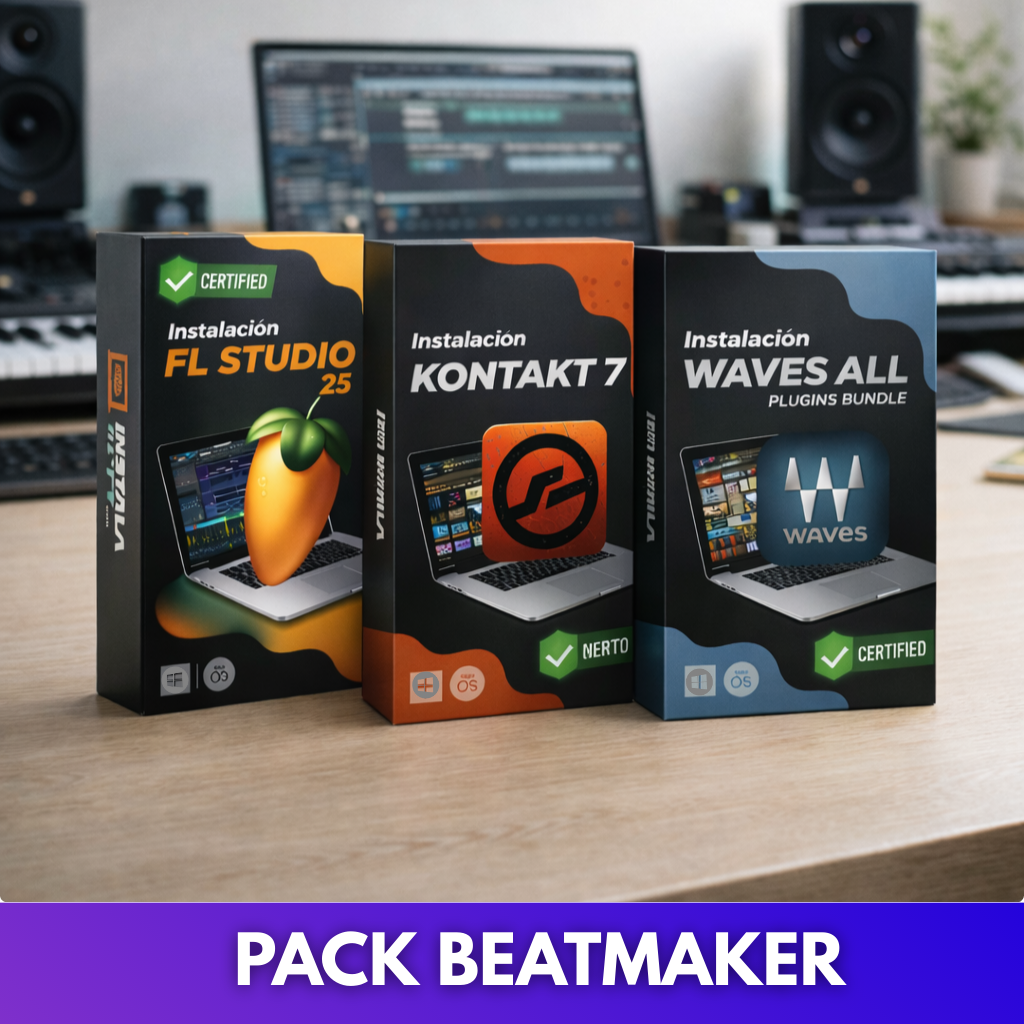 Pack FL Studio 25 + Kontakt + Waves | Instalación (Solo Windows)