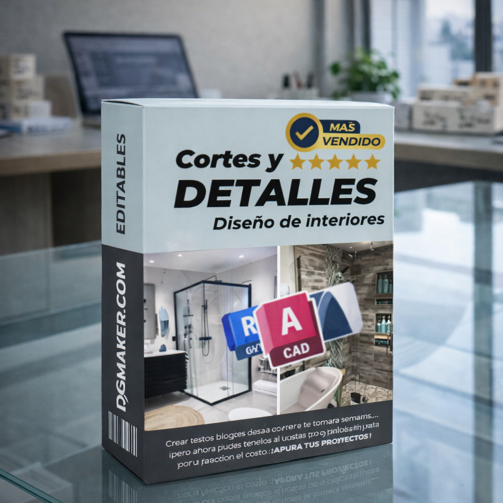 52 Detalles y Cortes Constructivos – Listos para Usar