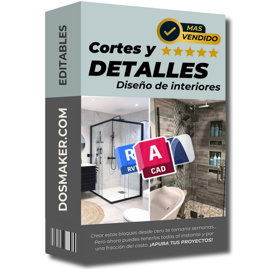52 Detalles y Cortes Constructivos – Listos para Usar